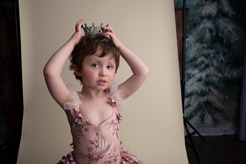 Unedited picture of princess session from studio james in calgary