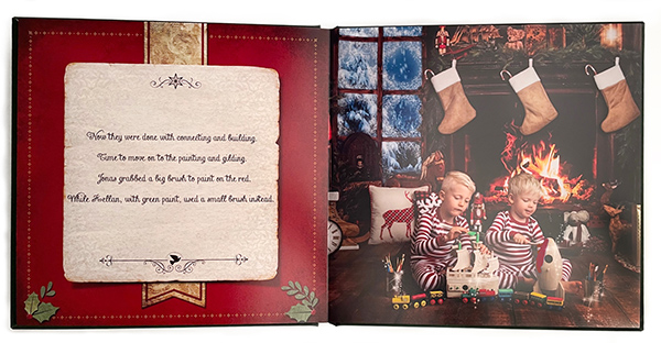 page from our 2020 christmas storybook - original text by Studio James Photography
